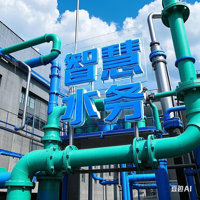 How does the smart water system achieve remote monitoring and management?